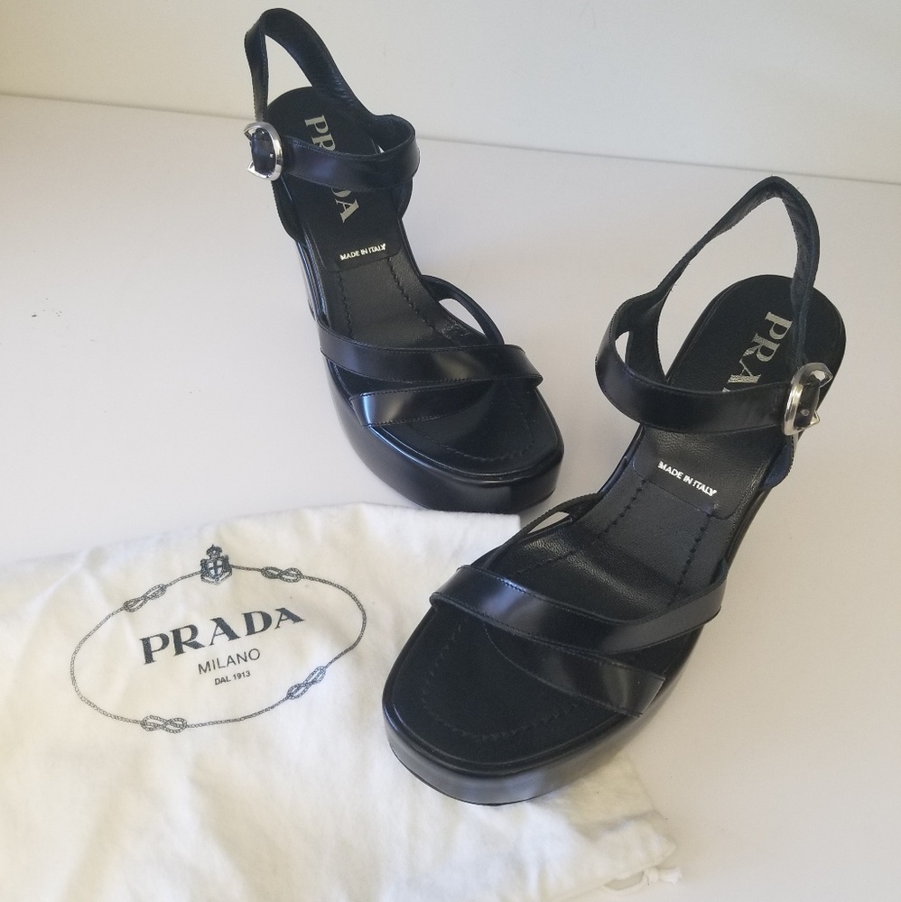 Prada platform shoes